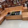 Bộ bàn ghế phòng khách sofa góc chân cong