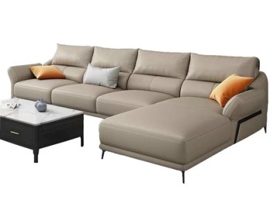 Ghế sofa phòng khách góc L bọc da cao cấp SFL-12