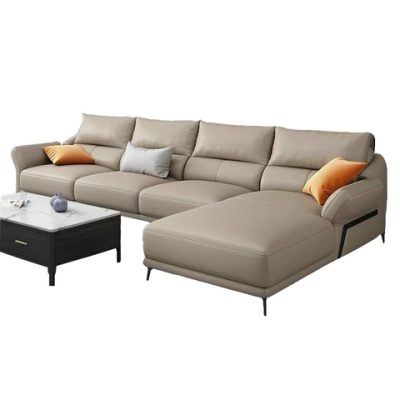 Ghế sofa phòng khách góc L bọc da cao cấp SFL-12