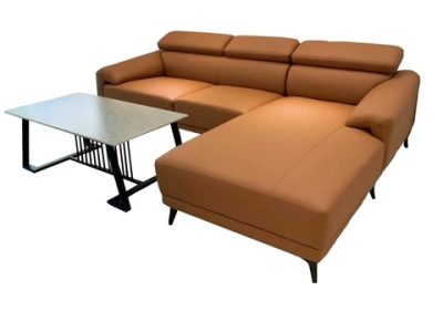 Ghế sofa góc L bọc da sang trọng SFL-11