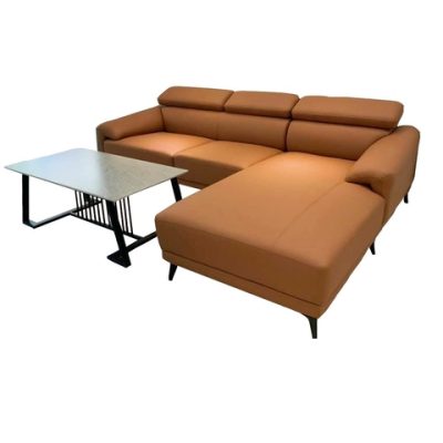 Ghế sofa góc L bọc da sang trọng SFL-11